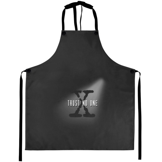 Discover Trust No One Aprons