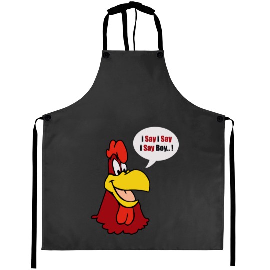 Discover Men_s Foghorn Leghorn T-Shirt Black Tee Aprons