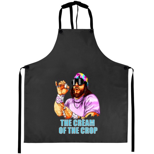 Discover MACHO MAN SAVAGE CREAM OF THE CROP FULL COLOR Star wa r Coffee May The Froth be with You Aprons
