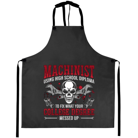 Discover machinist using high school diploma cnc machine machinist Aprons