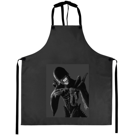 Discover ATLien (MONO) Graphic Aprons