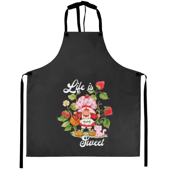 Discover strawberry shortcake is sweet vintage berry garden Aprons