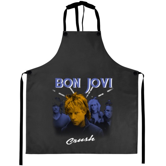 Discover Crush wanted dead or alive bon  jovi gift for fans and lovers Aprons
