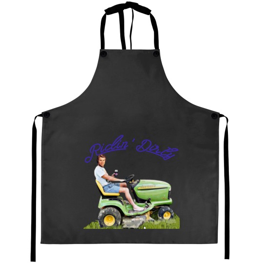 Discover Funny Jones George drives a Tractor Aprons