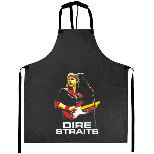 Discover Straits State Sultans of Swing White  Sticker Aprons