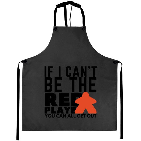 Discover Board Game Red Player Art Aprons