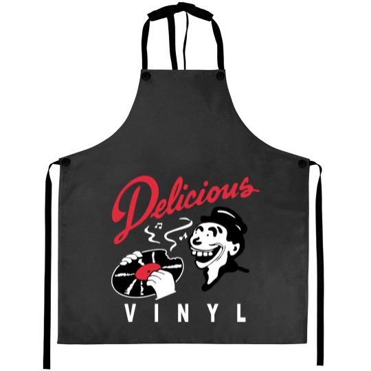 Discover Delicious Vinyl Record Label Aprons