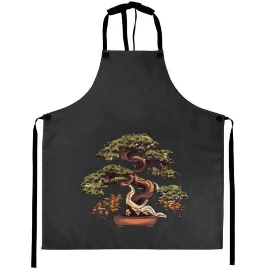 Discover Japanese Bonsai Tree Art Gardening Apron