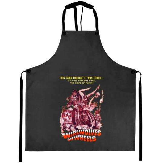 Discover Werewolves on Wheels Mens Horror Aprons