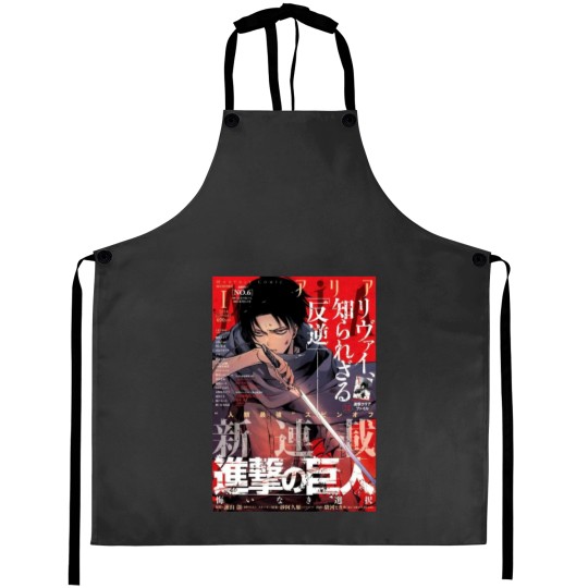 Discover AO Titan Levi Ackerman Manga Aprons