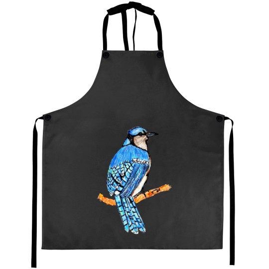 Discover Blue Jay Bird Aprons