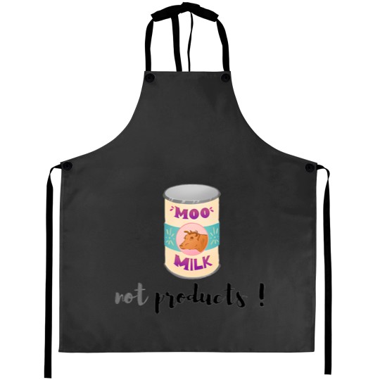 Discover moo milk not products Animals Are Not Products Aprons