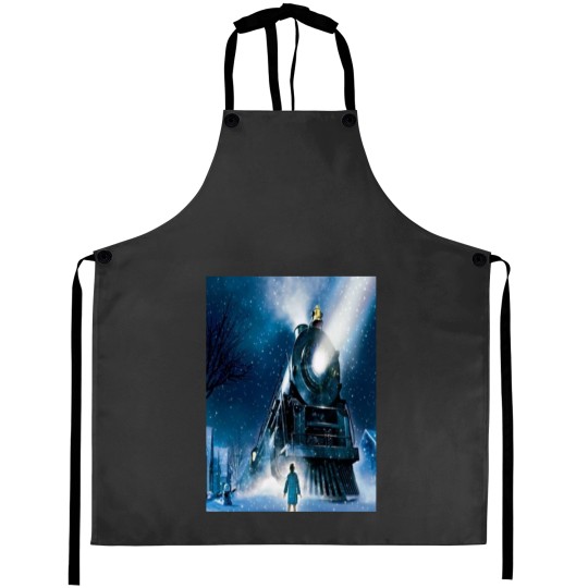 Discover A train to the North Pole Aprons