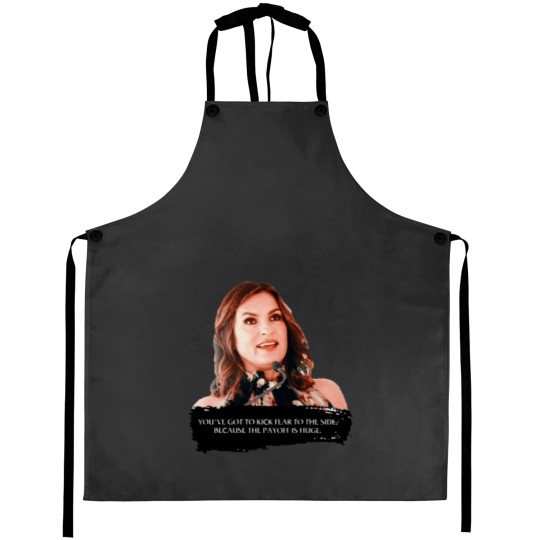 Discover You_ve got to kick fear to the side - Mariska Hargitay Aprons