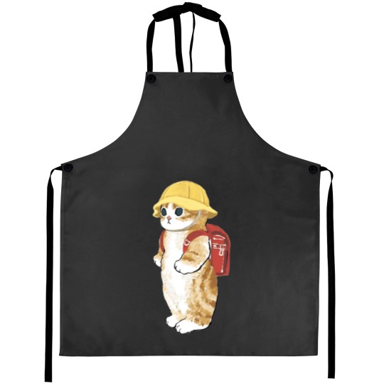 Discover kawaii kitty cat cute camping scout kittens-best-selling gift Aprons