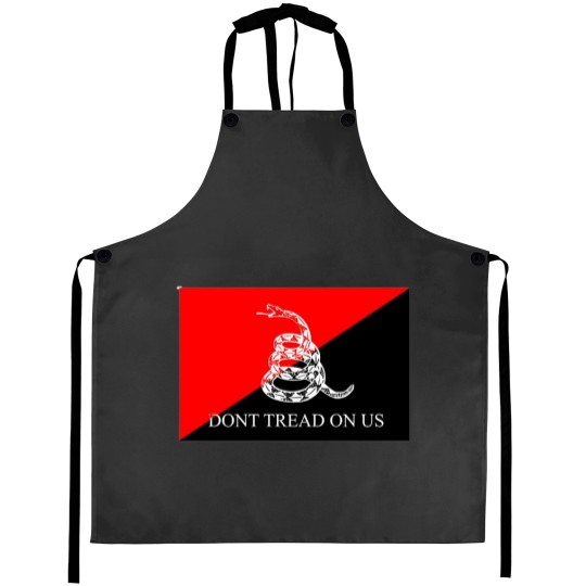 Discover Anarcho-Communist Gadsden Flag Aprons