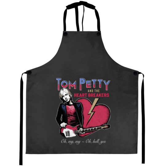 Discover Tom Petty & the Heartbreakers Men's Aprons Oh Hell Yes Guitarist Tees