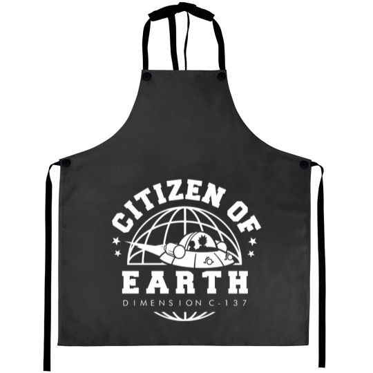 Discover Earth Dimension C-137 Essential T-Shirt Aprons