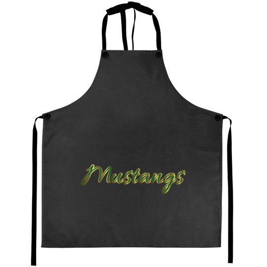 Discover You_re Golden Mustangs! Aprons