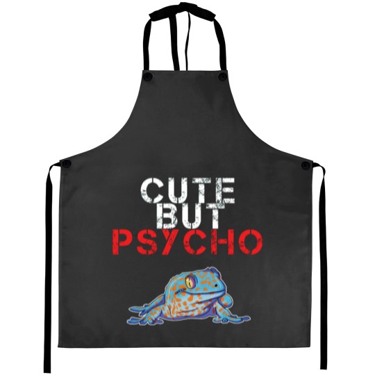 Discover Cute But Psycho Tokay Gecko Active Aprons