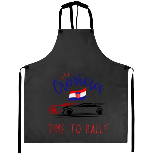 Discover Croatia Time to Rally car rallyingcar rallying t Active Aprons