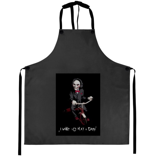 Discover Saw - I Want To Play A Game Aprons