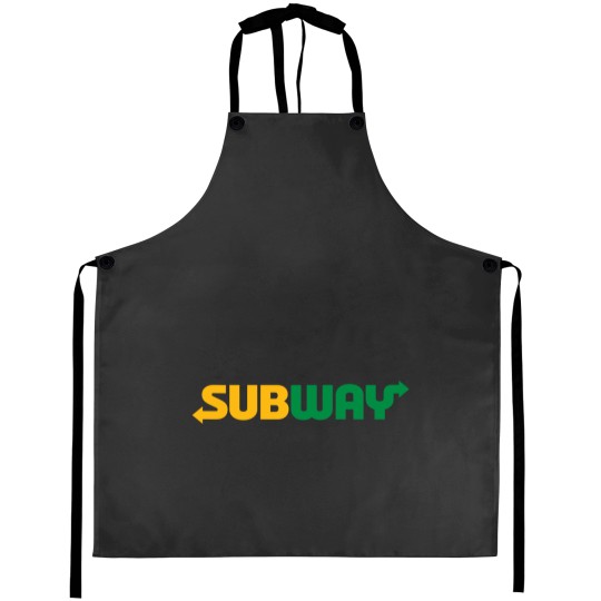 Discover Subway Logo Aprons