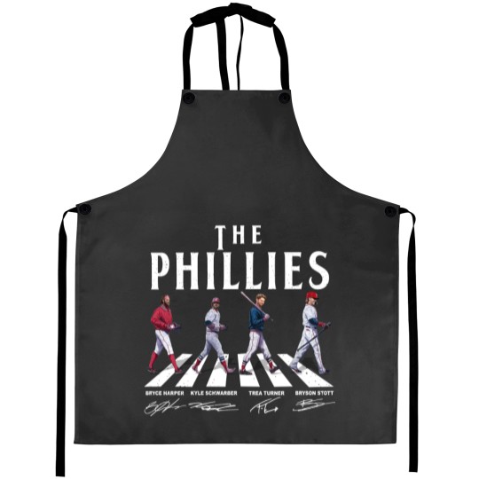 Discover SALE!!! Phillies Walking Abbey Road Signatures Baseball 2023 Signatures Aprons