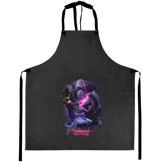 Discover god zilla X Kong The New Empire 2024 Aprons, god zilla X Kong Aprons