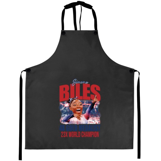 Discover Simone Biles Summer Olympic Games Bootleg Aprons, 2024 Olympics