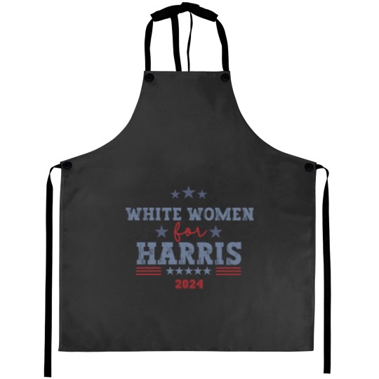 Discover Support Kamala Harris 2024 Aprons - White Women for Harris