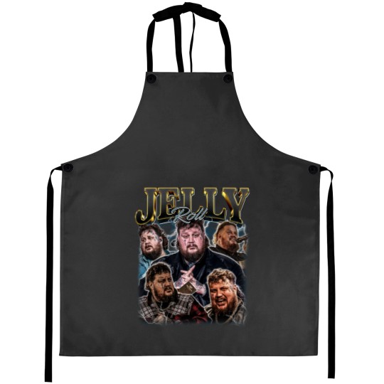 Discover Jelly Roll The Beautifully Broken Tour 2024 Aprons 90S Vintage Concert