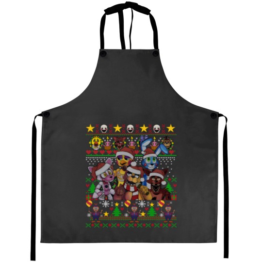 Discover FNAF Five Nights at Freddy's Christmas Ugly Aprons
