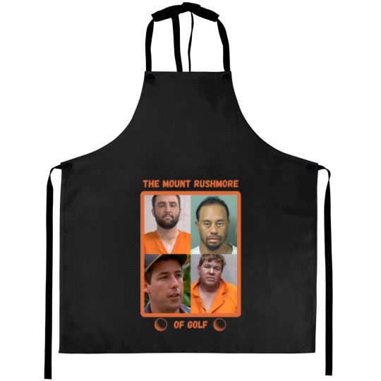 Discover Mount Rushmore of Golf Aprons, Funny Golf Aprons, Tiger Aprons, Free Scottie