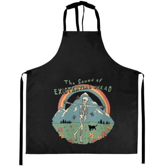 Discover Womens The Sound of Existential Dread Aprons