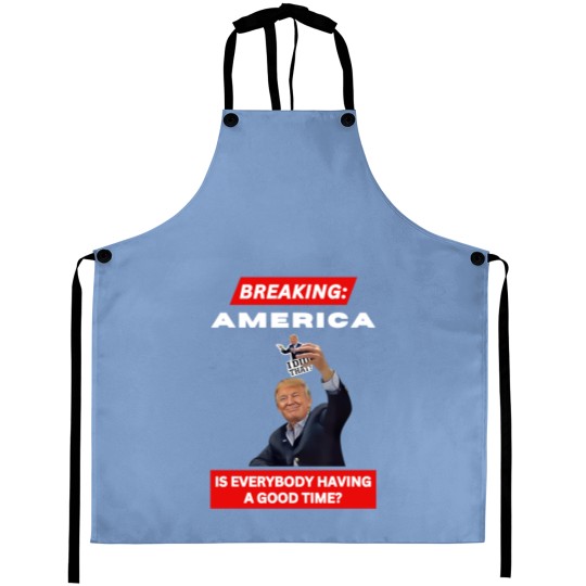 Discover BREAKING AMERICA Anti-Trump Tariffs HANDS OFF 2025 Protest Aprons