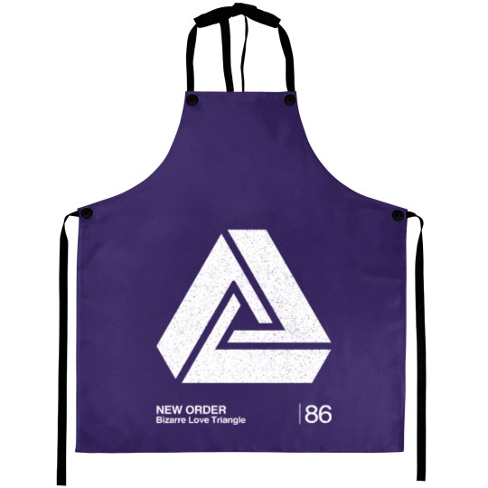 Discover Bizarre Love Triangle / Minimalist Graphic Artwork Design - New Order - Aprons