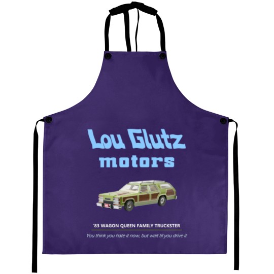 Discover Vacation Lou Glutz Motors - Lampoons Vacation Family Truckster - Aprons