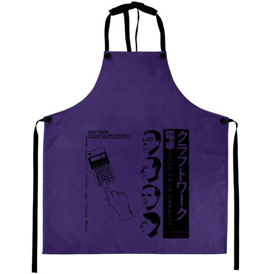 Discover Kraftwerk Japanese Pocket Calculator Music Computer World Aprons