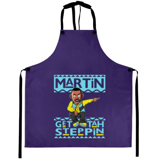 Discover Jordan 5 Aqua Unisex Aprons, Martin Get Tah Steppin