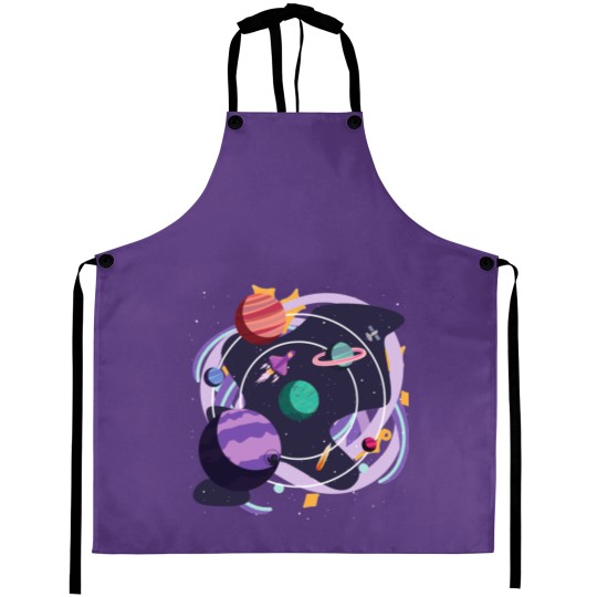 Discover Endowed Beauty Portrait Tame Impala Aesthetic Nice Outer Space - Cute Rave Acid Aprons