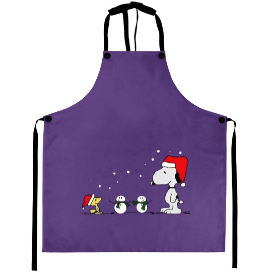 Discover Snoopy Christmas Aprons, Snoopy Holiday Aprons, Xmas Aprons