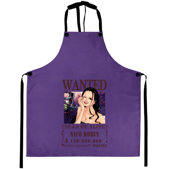 Discover Nico Robin Wanted One Piece Anime Aprons