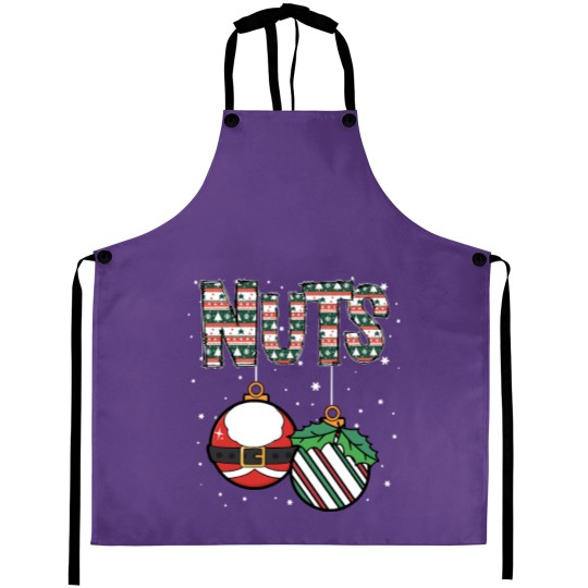 Discover Chest Nuts Christmas Couples Matching Funny Chest And Nuts Christmas Couples Matching Pajamas Aprons