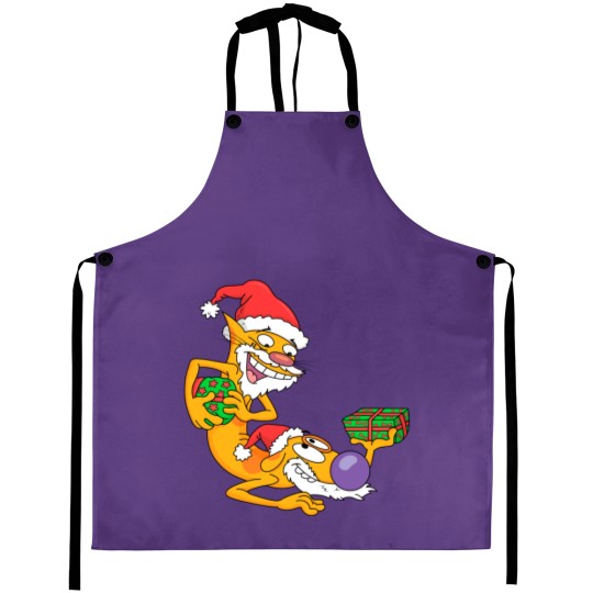 Discover catdog xmas Graphic Aprons