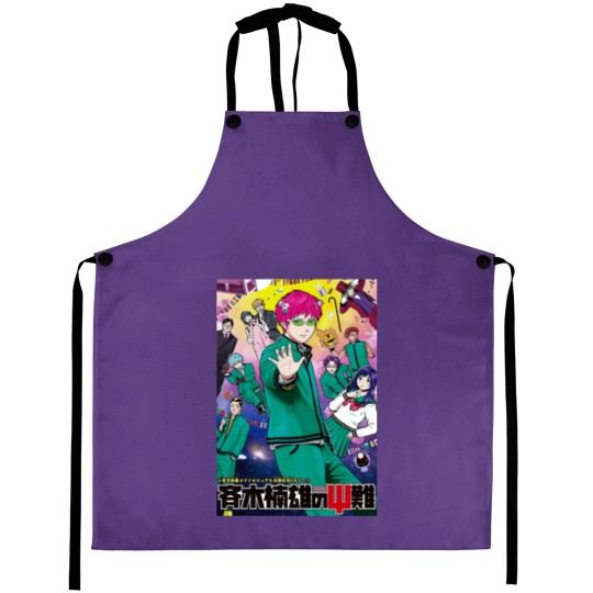 Discover Saiki K Manga Cover Aprons