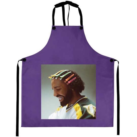 Discover Drake Face Apron - For All The Dogs Tour Merchandise
