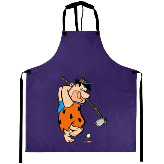 Discover The Flintstones, Fred Flintstone, Golf, 3/4 Short Sleeve Woman / Aprons