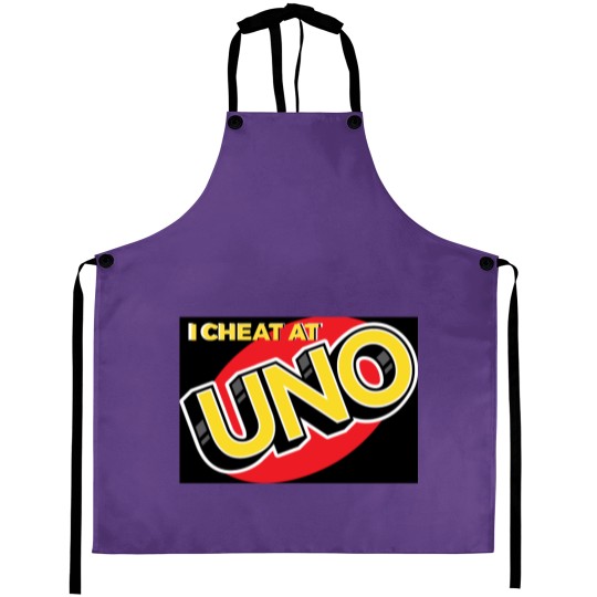 Discover I CHEAT AT UNO Aprons