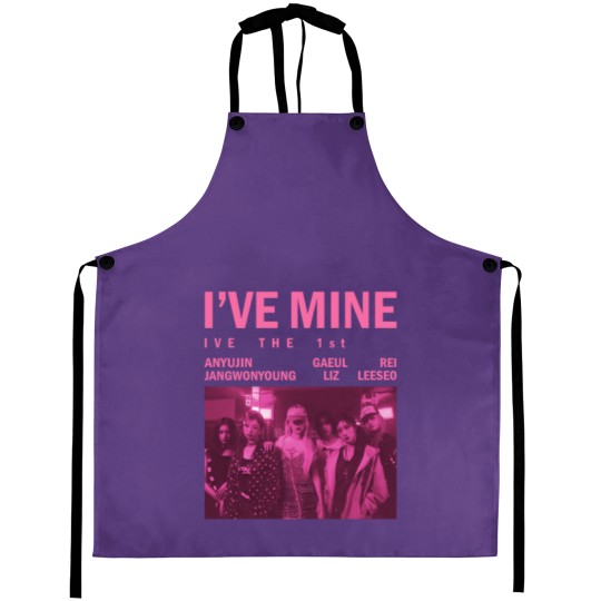 Discover Ive Mine The 1st Apron - Vintage Kpop Graphic Cooking Gear